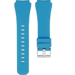 Samsung Galaxy Watch 46MM Akıllı Saat Uyumlu Tırtıklı Desenli Silikon Kordon Kayış