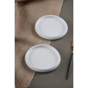 Bianco Perla Porselen Yuvarlak Tabak - 14 cm