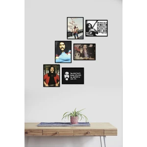 Barış Manço 6 Parça Mdf Tablo