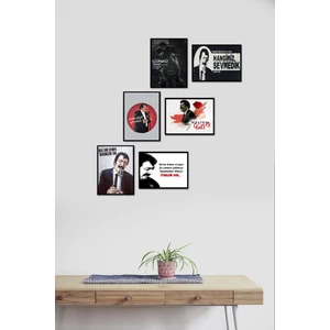 Müslüm Gürses 6 Parça Mdf Tablo