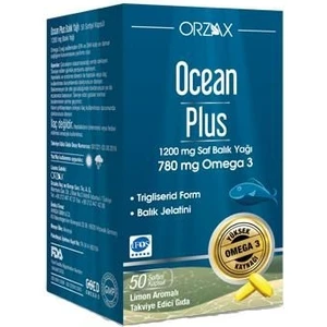 Ocean Plus 1200 Mg 50 Kapsül Saf Balık Yağı SKT:10/2023