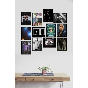 Ezhel Rap 12 Parça Mdf Tablo