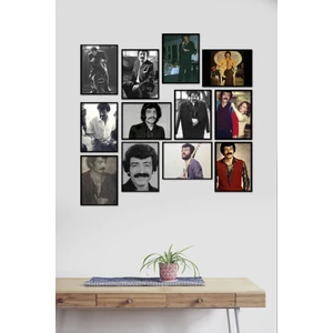 Müslüm Gürses Arabesk 12 Parça Mdf Tablo