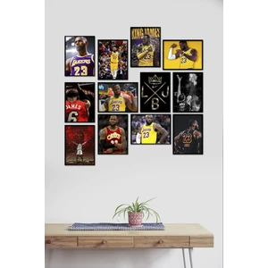 Lebron James Basketbol 12 Parça Mdf Tablo