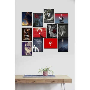 Bozkurt 12 Parça Mdf Tablo