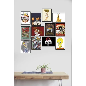 Looney Tunes 12 Parça Mdf Tablo