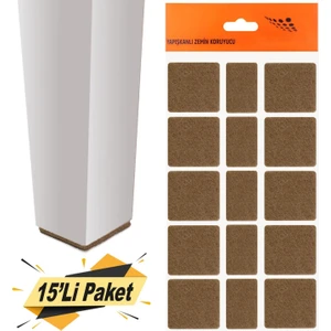 Yapışkanlı Mobilya Masa Sandalye Parke Zemin Ayak Koruyucu Kaydırmaz Keçesi 40 Mm (15'Lİ PAKET)