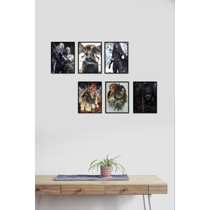 The Witcher 6 Parça Mdf Tablo