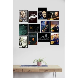 Neşet Ertaş 12 Parça Mdf Tablo