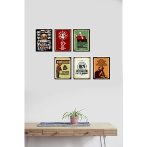 Leyla Ile Mecnun 6 Parça Mdf Tablo