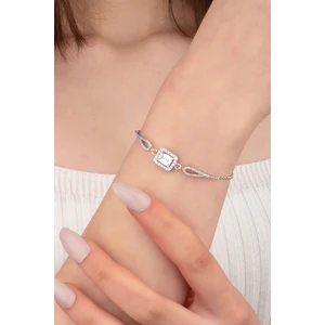 Miavi Silver 925 Ayar Gümüş Baget Pırlanta Model Bileklik