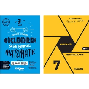 Ankara Yayıncılık 7.Sınıf  Güçlendiren Matematik Soru Bankası + Hız Matematik Etkinlik Defteri