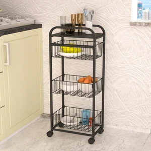 Reto Design Retodesign Metal Sebzelik  ve Oyuncak Rafı Siyah 2101