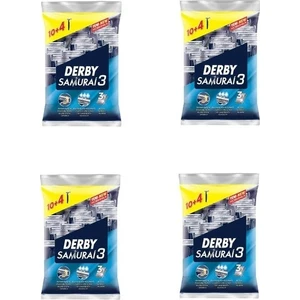 Samurai 3 Tıraş Bıçağı 10+4 Poşet x 4 Paket