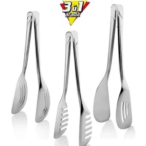 Çelik Lüx 3 Lü Maşa Servis Seti