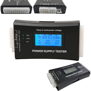 Power Suply Test Cihazı Dijital LCD Ekran Pc 20/24 Pin Güç Kaynağı Test Ölçüm Cihazı Atx /btx /ıtx Gerilim Test Power Arıza Tespit