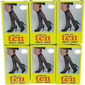 Or-Al Ten 12 Adet Kadın Dizaltı Ince Çorap