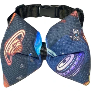 Ayarlanabilir Kedi Köpek Papyonu Blue Space