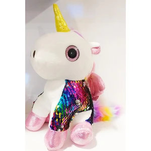 Renkli Tek Boynuzlu Unicorn Peluş At