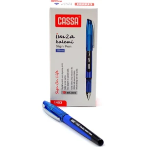 1453 Imza Kalemi 1.0 mm 10 Adet Mavi