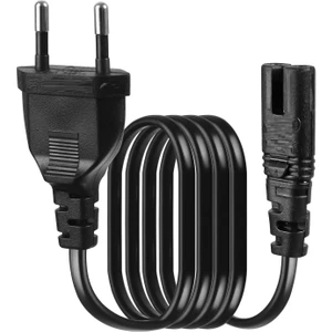 3 mt Teyp Işıldak Fişi C7 Power Güç Kablosu 3m 2x0.75 Enerji Kablosu 2 Pinli Power Cord