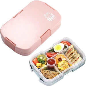 FIY Sefer Tası Öğle Yemeği Kutusu 6 Bölmeli Bento Kutuları Mikrodalgaya Uygun Gıda Saklama Kabı 920 ml. (Yurt Dışından)