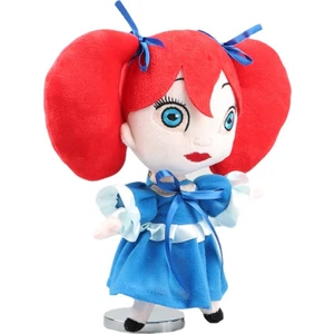 Poppy Playtime Kızıl Saçlı Kız Bebek Peluş 0yuncak 25cm - Mavi/Kırmızı (Yurt Dışından)