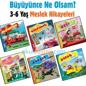 Yumurcak Yayınları Büyüyünce Ne Olsam Hikaye Seti 6 Kitap (3-6 Yaş)