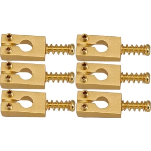 6 Adet 10.5X20MM Pirinç Altın Elektro Gitar Köprü Kilitli Eyer St Gitar Altın Için  (Yurt Dışından)