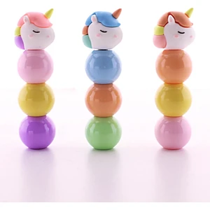 Deco Elit 3 Adet 9 Kalemli Unicorn Tasarımlı Fosforlu Kalem Set