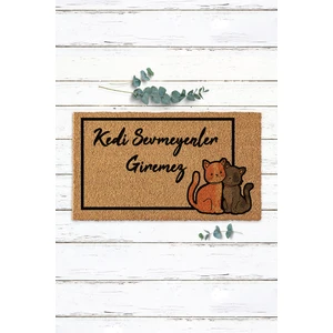 Paspas Yap Kedi Sevmeyenler Giremez Kedili Kapı Paspası