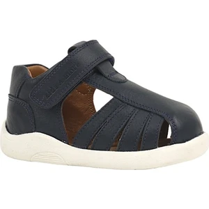 Kids A More Winco Tek Cırtlı Deri Yumuşak Ilk Adım Sandaleti Lacivert