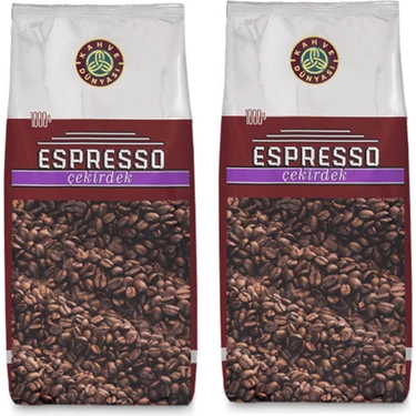 Kahve Dünyası Espresso Çekirdek Kahve 2 Adet 1