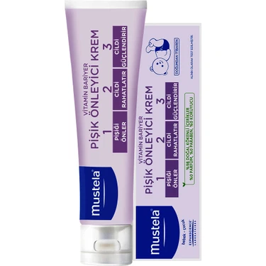 Mustela Vitamin Bariyer Pişik Önleyici Krem - Vitamin Barrier 1-2-3 Cream 100 ml Yeni