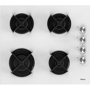 Teka HL LUX 60 4G AI AL CI WHITE Ankastre Kristal Cam Gazlı Ocak Döküm Izgara Beyaz 60 cm