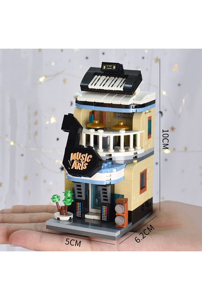 Loz Şehir Sokak Müzik Mağazası Modeli Yapı Taşları (Yurt Dışından)