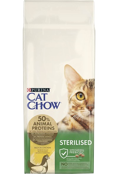 Purina Cat Chow Kısırlaştırılmış Tavuklu Kedi Maması 15 kg