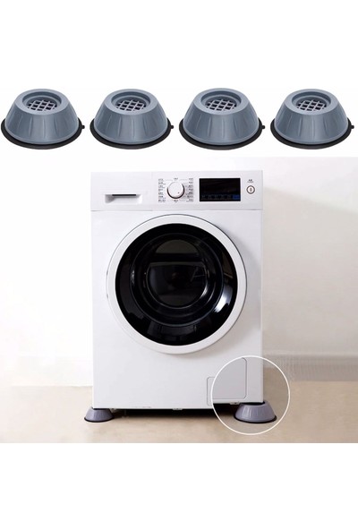 ZeytStore Beyaz Eşya Altlığı Ayağı Çamaşır Bulaşık Makinası Buzdolabı Yükseltici Titreşim Önleyici 8 Adet