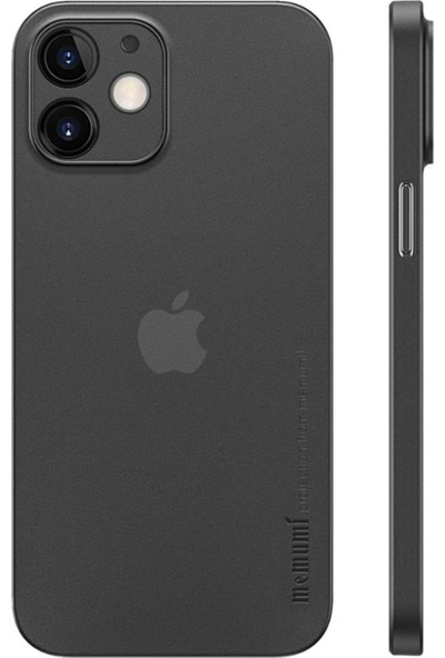 Herdem Apple iPhone 12 Mini Kılıf 5.4'' Slim Fit Zar Pp Silikon Siyah