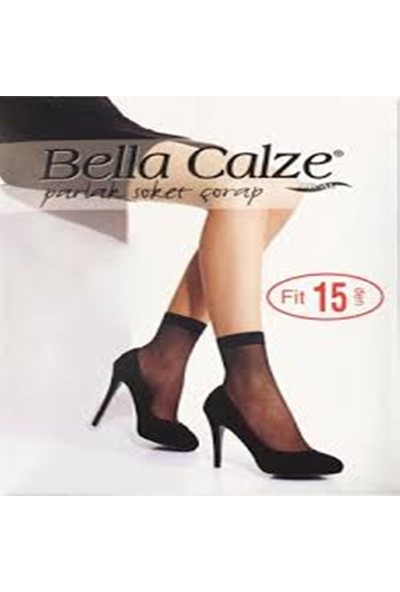 Bella Calze 12 Adet Kadın FİT15 Parlak Soket Çorap