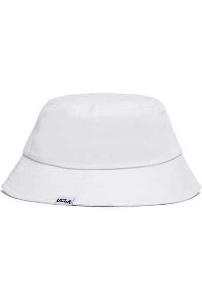 CARSON Beyaz Bucket Cap Nakışlı Unisex Şapka
