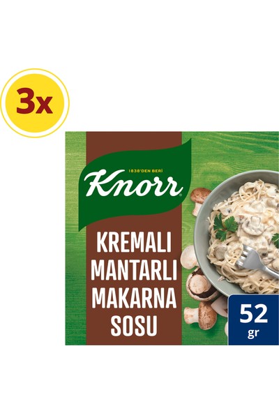 Knorr Makarna Sos-Kremalı Mantar 52G X3 Adet