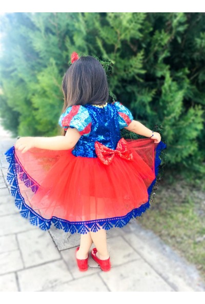 Pano Kids Pamuk Prenses Kostümü Kısa Model