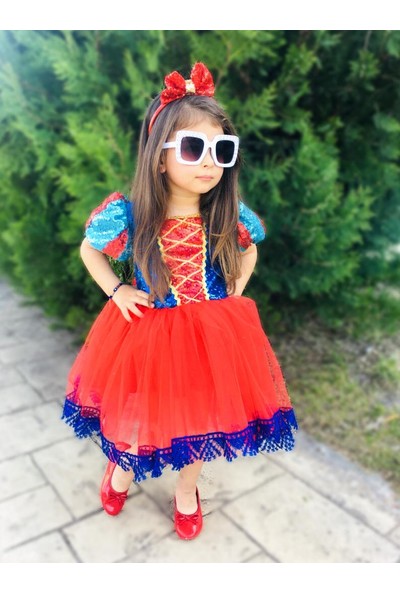 Pano Kids Pamuk Prenses Kostümü Kısa Model