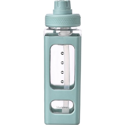 2'li Kare Spor Su Isıtıcısı 700 ml Mavi (Yurt Dışından)