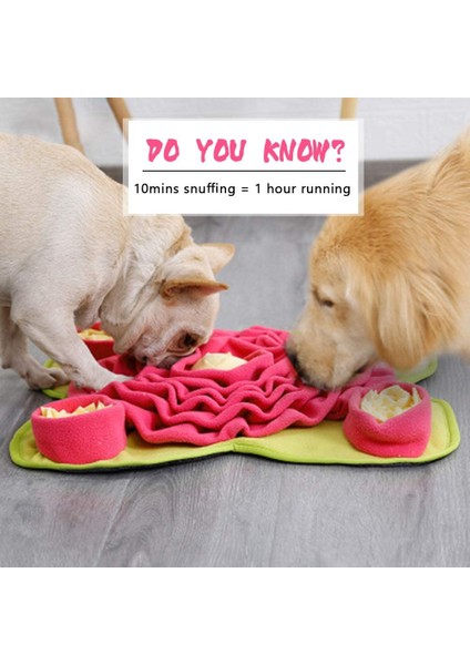 Snuffle Mat Köpekler Için Etkinlik Köpek Besleme Mat Zenginleştirme Oyna Bulmaca Interaktif Oyuncak Kısa Keskinlik Eğitim Battaniye Büyük Köpekler Için - (Yurt Dışından)