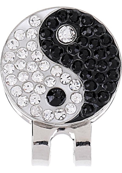Sağlam Yin Yang Mıknatıslı Şapka Klip Golf Topu Marker Golf Visor Için Fit modelleri