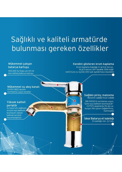 Vista Perla Mix Yüksek Lavabo Bataryası (Inci Siyah) 1022VP
