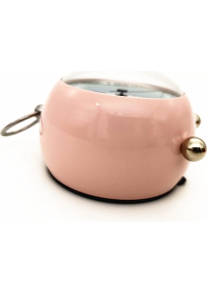 Basit Masaüstü Yaratıcı Başucu Dilsiz Öğrenci Çalar Saat Pembe (Yurt Dışından)