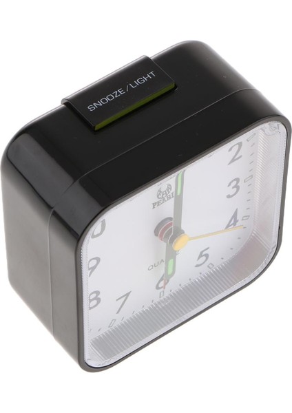Snooze ve Gece Lambası ile Küçük Kuvars Analog Seyahat Çalar Saat (Yurt Dışından)